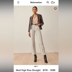 Reformation High Rise Straight Jean